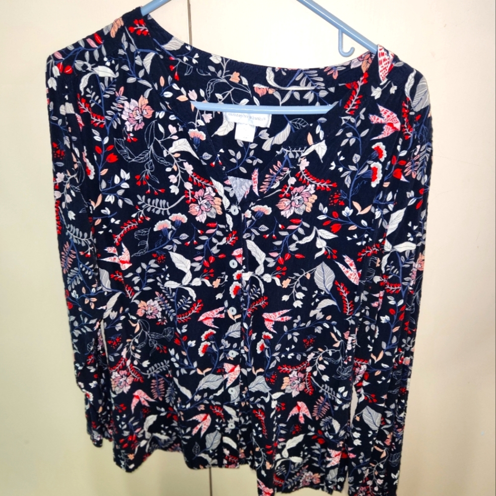 Christopher and Banks XL, Pheasant shirt